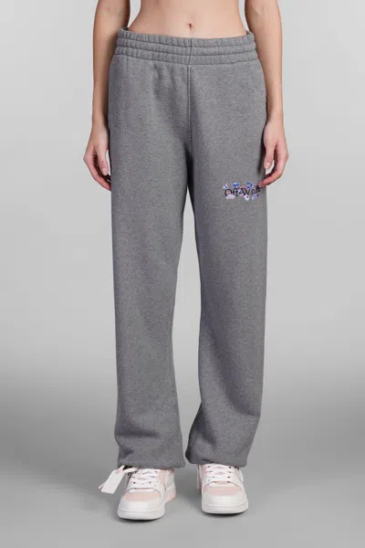 Off-white Logo-print Track Pants In Grey