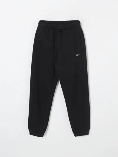OFF-WHITE PANTS OFF-WHITE KIDS KIDS COLOR BLACK,418454002