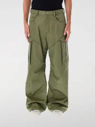 OFF-WHITE PANTS OFF-WHITE MEN COLOR MILITARY,G04069055