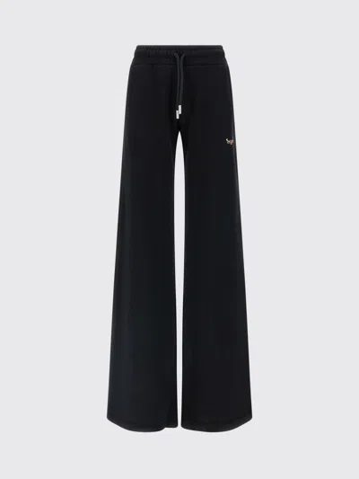 OFF-WHITE PANTS OFF-WHITE WOMAN COLOR BLACK,H53010002