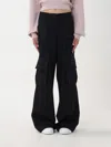 OFF-WHITE PANTS OFF-WHITE WOMAN COLOR BLACK,F19476002
