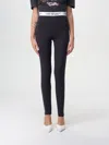 Off-white Logo Band Seamless Leggings With Stretch Fit In Schwarz
