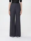 Off-white Pinstripe-pattern Virgin Wool-blend Trousers In Grey
