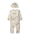 Off-white Paper Clip Print Baby Set In White