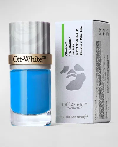 Off-white Paperwork Color Matter Nail Polish, Digital In White