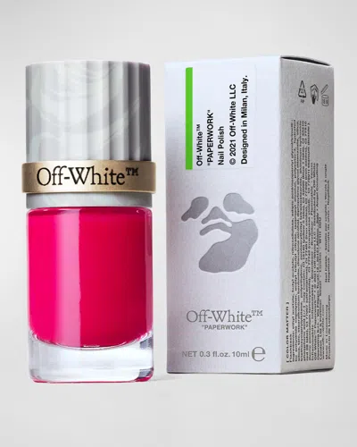 Off-white Paperwork Colour Matter Nail Polish, Flashback In White