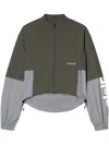 Off-white Dark Gray Off Parachute Jacket In Green