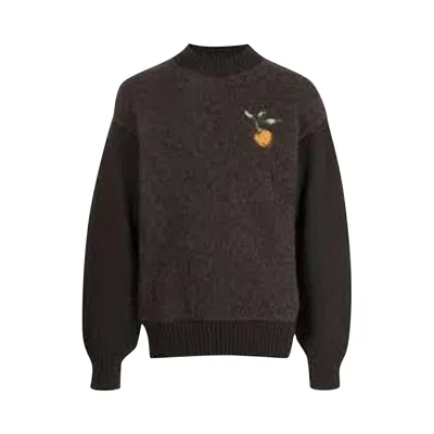 Pre-owned Off-white Pascal Lemon Crewneck 'brown' | Men's Size S