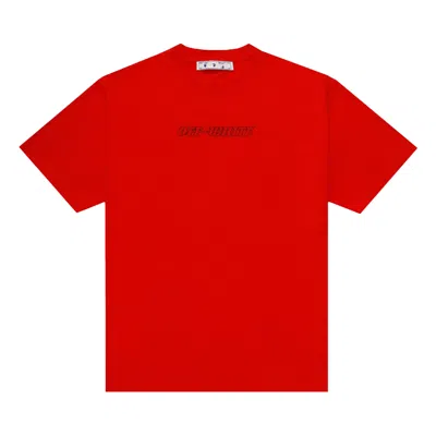 Pre-owned Off-white Pascal Short-sleeve Over Tee 'fiery Red/nude'