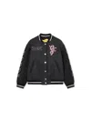 Off-white Patch Varsity Jacket In Black
