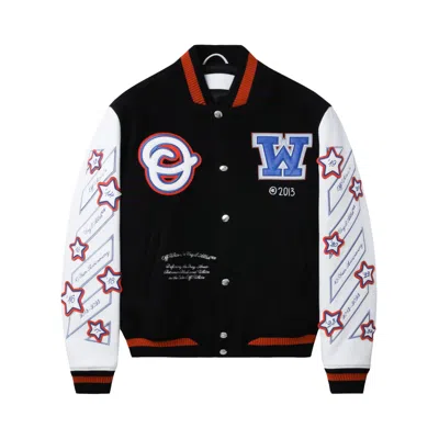 Pre-owned Off-white Patchwork Bomber Jacket 'black/multicolor' | Men's Size 54