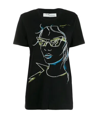 Off-white Pattern Printed T-shirt In Black