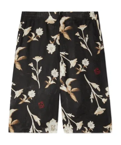 Off-white Pattern Shorts In Black