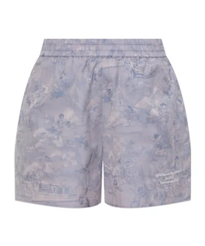 Off-white Pattern Shorts In Gray
