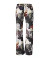 Off-white Flared Print Jeans In Multi