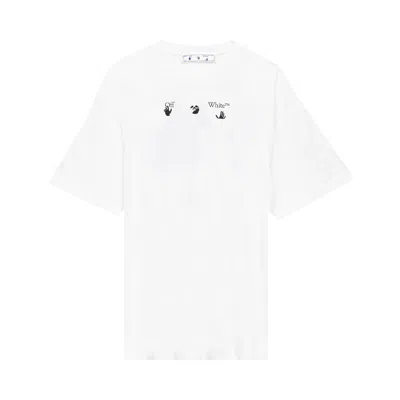 Pre-owned Off-white Peace Worldwide Over Tee 'white/green'