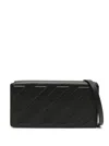 OFF-WHITE OFF-WHITE PEBBLED LEATHER CLUTCH