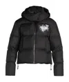Off-white Pen Arrows Puffer Jacket In Black
