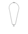 Off-white Arrows-motif Ball-chain Necklace In Metallic