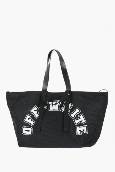 Off-white Perforated Day Off Weekend Bag With Contrast Print