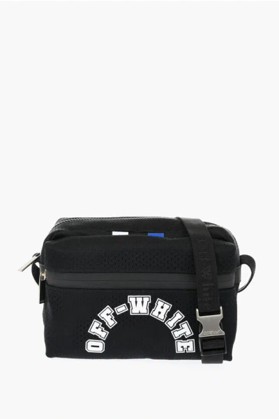 Off-white Perforated Nylon Camera Bag With Printed Logo