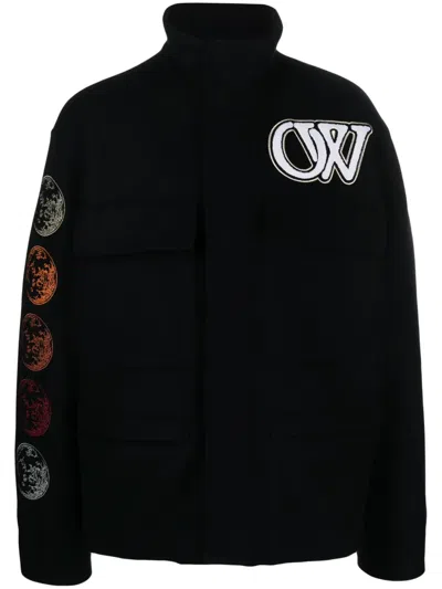 Off-white Off White Moon Phase Field Jacket In Black