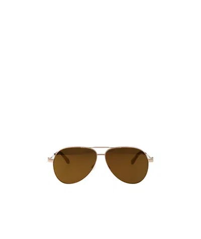 Off-white Pilot-frame Sunglasses In Brown