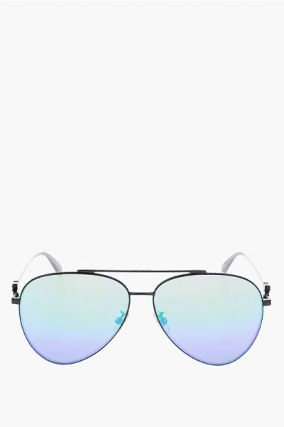 Off-white Pilot Sunglasses In Blue