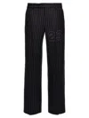 Off-white Off White '23 Pinstripes' Trousers In Blue