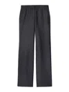 Off-white Off White Grey Virgin Wool Blend Trousers In Grey