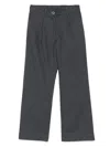Off-white Pinstriped Trousers In Grey