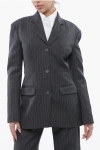 Off-white Off White Pinstriped Blazer