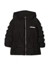 Off-white Piumino Con Zip Diag In Black