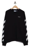 Off-white Pixel Diagonal Skate Sweatshirt In Multi