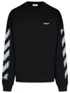 OFF-WHITE OFF WHITE 'PIXEL SKATE' BLACK COTTON SWEATSHIRT