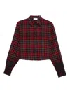 Off-white Plaid Buttoned Shirt In Red
