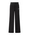 Off-white Pleat Detailed Straight Leg Pants In Black