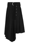 Off-white Pleated Asymmetrical Skirt