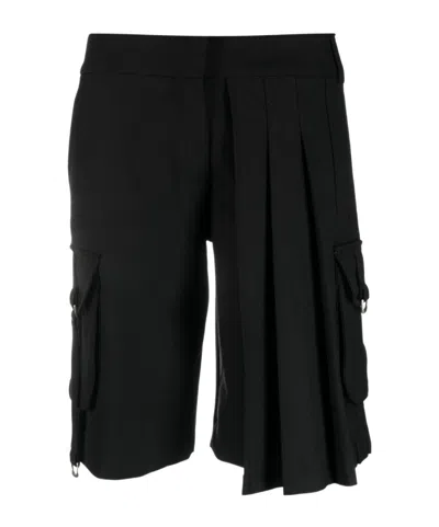 OFF-WHITE OFF-WHITE HIGH WAIST PLEATED CARGO SHORTS
