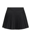 Off-white Black Gabardine Big Bookish Pleated Mini Skirt In Black