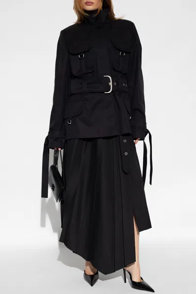 OFF-WHITE OFF-WHITE PLEATED SKIRT WITH BELT
