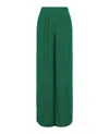 Off-white Plisse Pants In Green