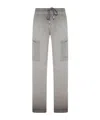 Off-white Diagonal-stripe Trousers In Gray