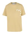 Off-white Logo Pocket Graphic T-shirt In Nude