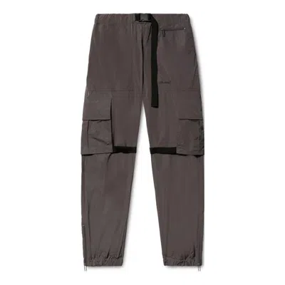 Off-white Poly Diagonal-stripes Cargo Pants 'dark Grey' In Gray