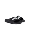 Off-white Kid - Pool Sliders In 黑色