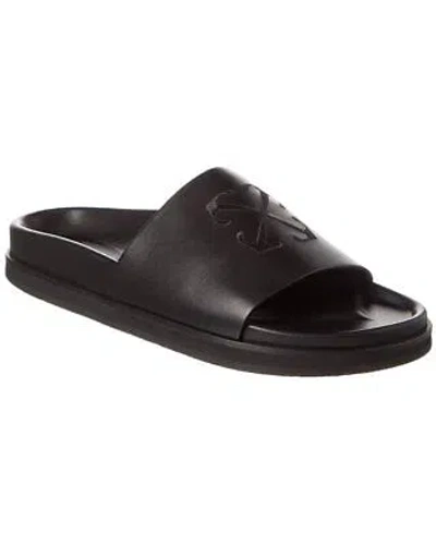 Pre-owned Off-white ™ Pool Time Slider Men's In Black