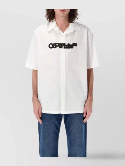 Off-white Pop Bowling Graphic Print Short Sleeves In White