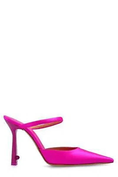 Pre-owned Off-white Pop Lollipop Heeled Mules In Pink