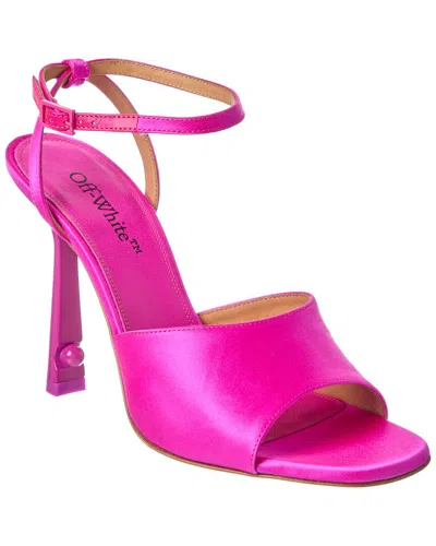 Off-white ™ Pop Pearl Satin Sandal In Pink
